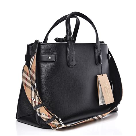 burberry derby calfskin house check medium welburn tote|Burberry Derby Calfskin House Check Medium Welburn Tote Black.